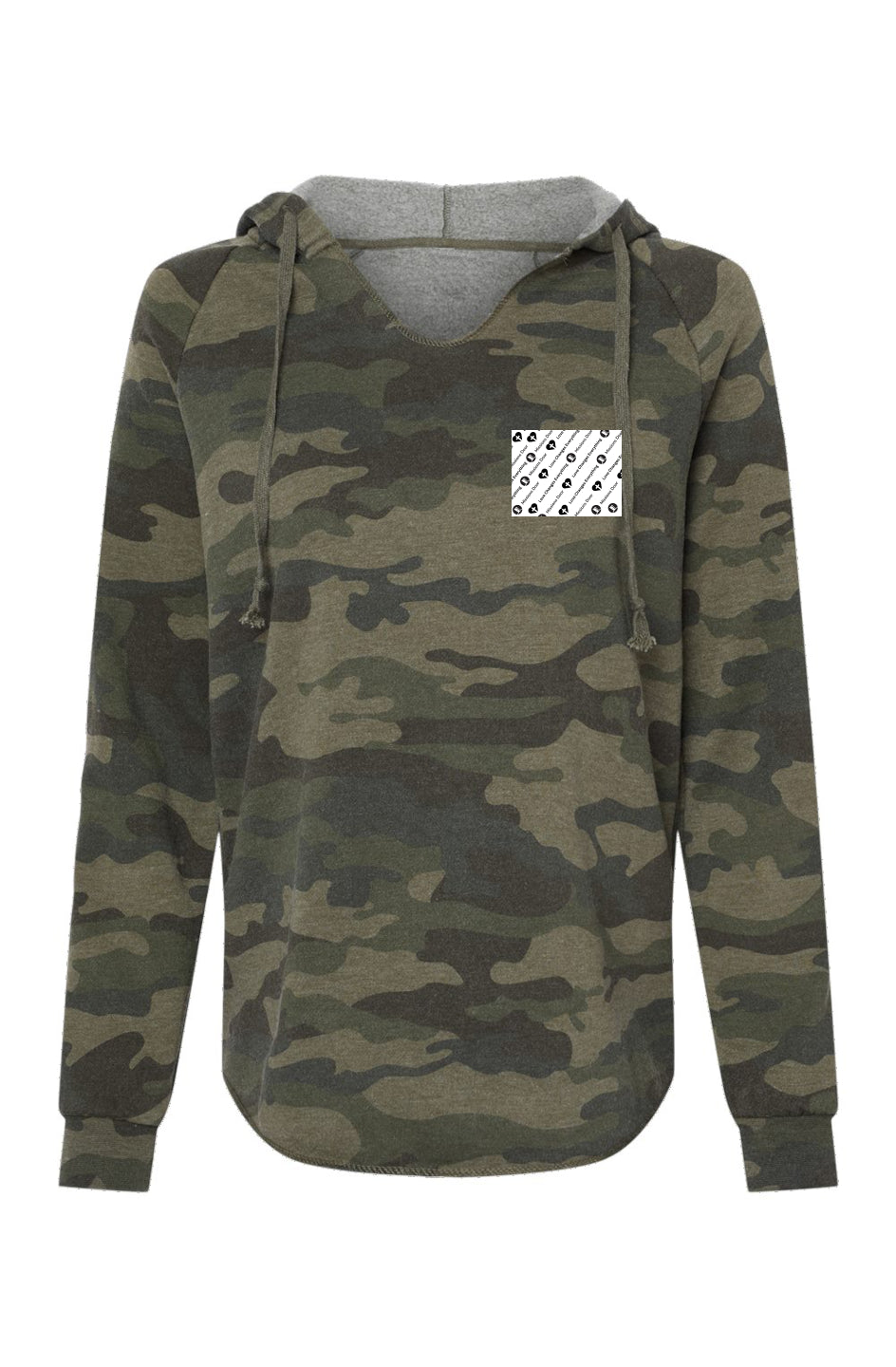 Womens Lightweight Camo Hooded Sweatshirt fall/win